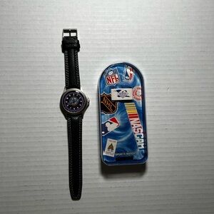 1997 Vintage Utah Jazz NBA Sportivi men’s watch -Black Leather strap/silver case